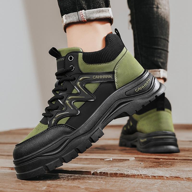 

Кожаные ботинки Мартин мужские осень и зима 2024 новые высокие рабочие мужские ботинки осень средние ботинки из нубука мужские 44