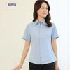 Luomeng Women's Slim-Fit Short-Sleeve Professional Shirt