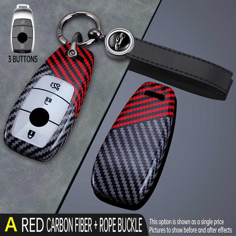 Mercedes-Benz Key Cover for C-Class E300L, A200L, GLC, GLE, GLA, CLA - High-End Female Shell, Elegant and Durable.