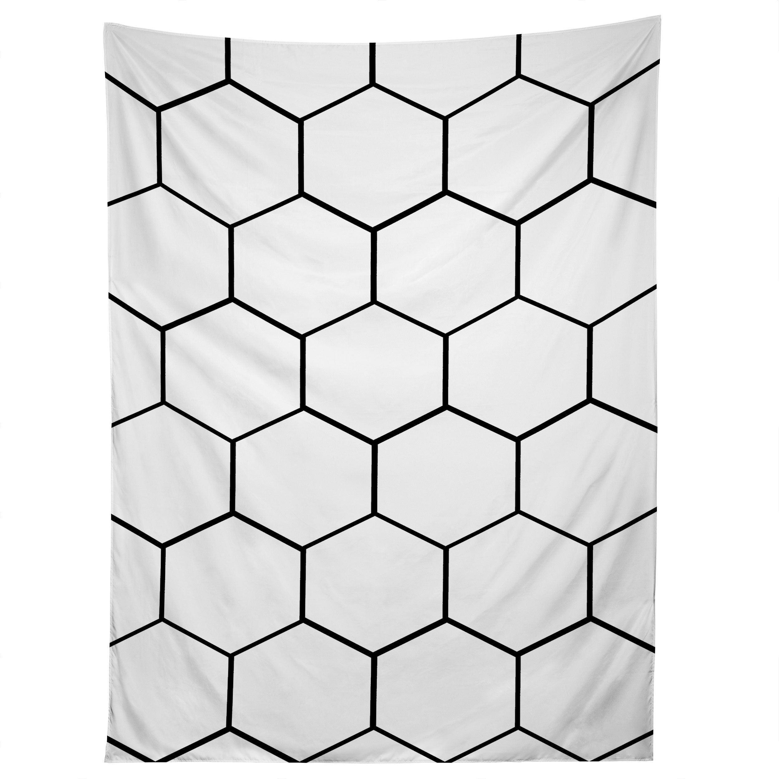HONEY COMB tapestry 75x100 чёрный