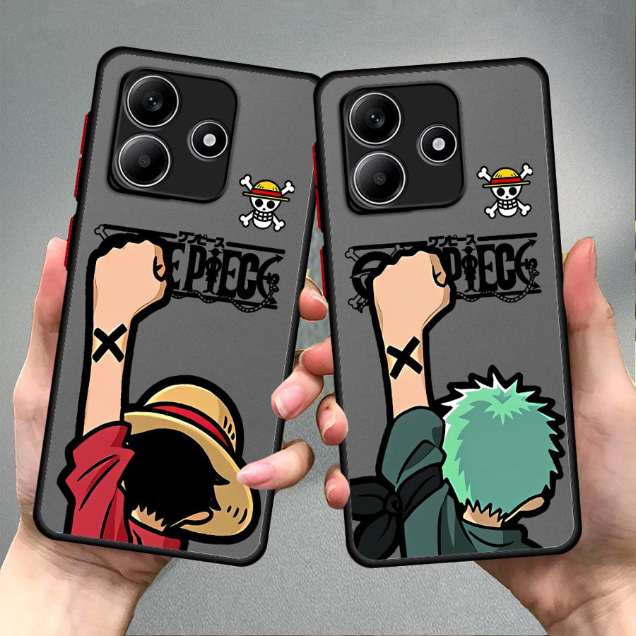 Funda Back Phone Cover Case for Xiaomi Redmi Note 14 12 14C 11 13C 9S 10 A4 13 Pro Plus One Pieces Zoro Luffy