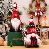 Christmas Gnome Plush Doll Knitted Hat Faceless Dwarf Doll Christmas Ornaments Handheld Crutch Xmas Mall Decorations Kids Gift