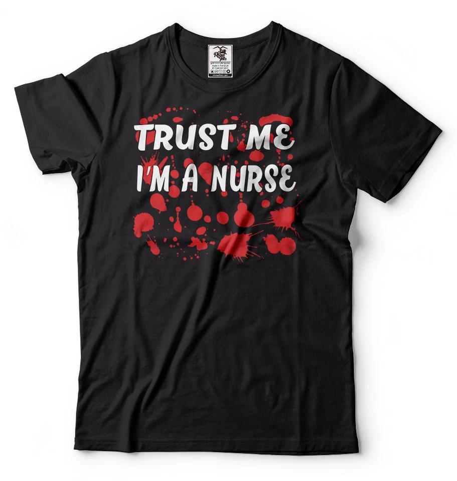 Nurse Halloween Costume Nurse T-T-shirts Funny Bloody T-T-shirt Funny Gift For 2XL