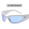 New Moon Rectangular Sunglasses for Women Man Vintage Outdoor Cycling Sports Hip Hop Punk Sun Glasses UV400 Trend Female