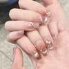 Womens Skin Ice Cat Eye Shell Gold Leaf Pearl Blush Nail Art Handicraft Sticker  Xs S M Sizes" L