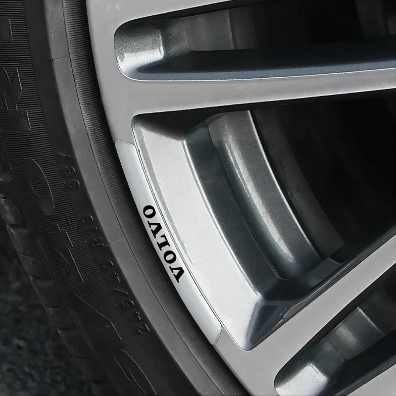 Car Wheel Hub Tire Badge Sticker Racing Car Wheel Rim Sticker Decorative Accessories Volvo S80 S60 Xc60 Xc40 Xc90 V90 V60 V40 T5