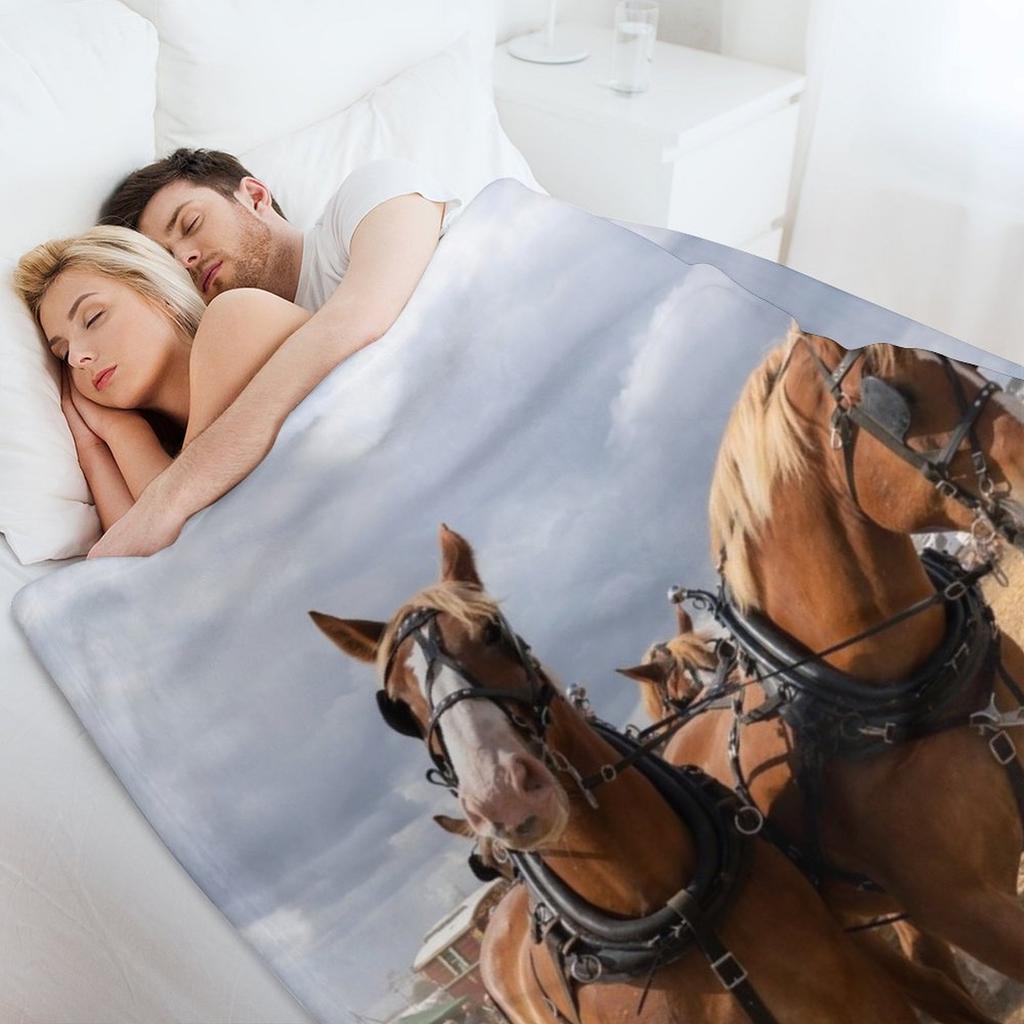 Belgian Beauties Throw Blanket Loose Fashion Sofas Bed linens Sofas Blankets