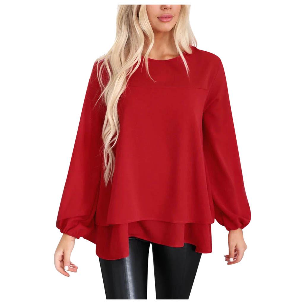 Chiffon Shirt Long-sleeved Blouse Thin 