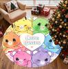 Care Bears Pattern Round Rug, Indoor/Outdoor Mat, for Picnic, Gameroom, Bedroom, Office, Living Room, Home Decor Carpet, Birthday Gift