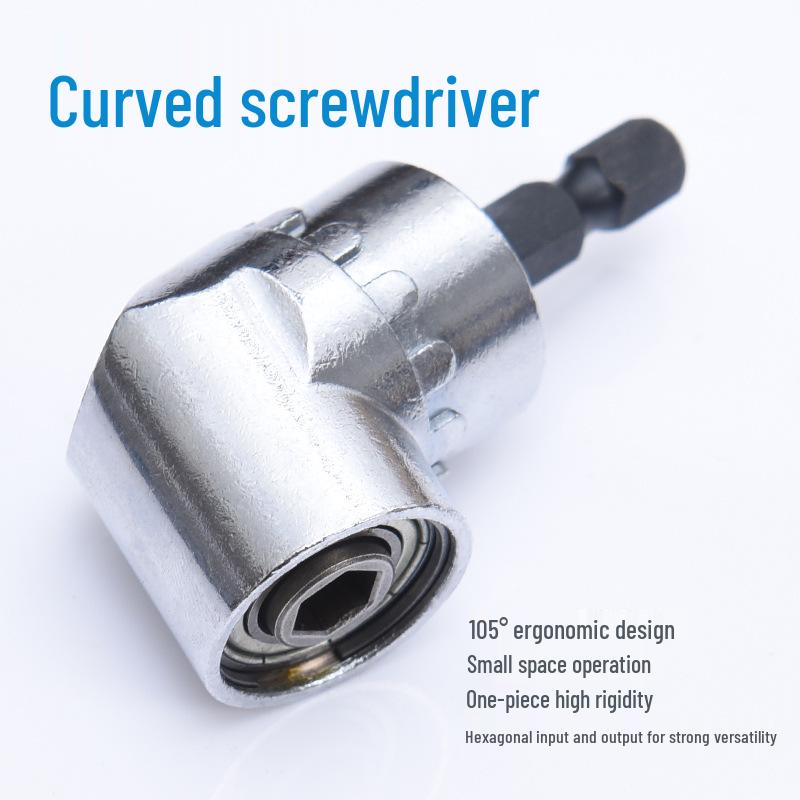 105° Universal Corner Electric Screwdriver Extension Rod with Soft Shaft