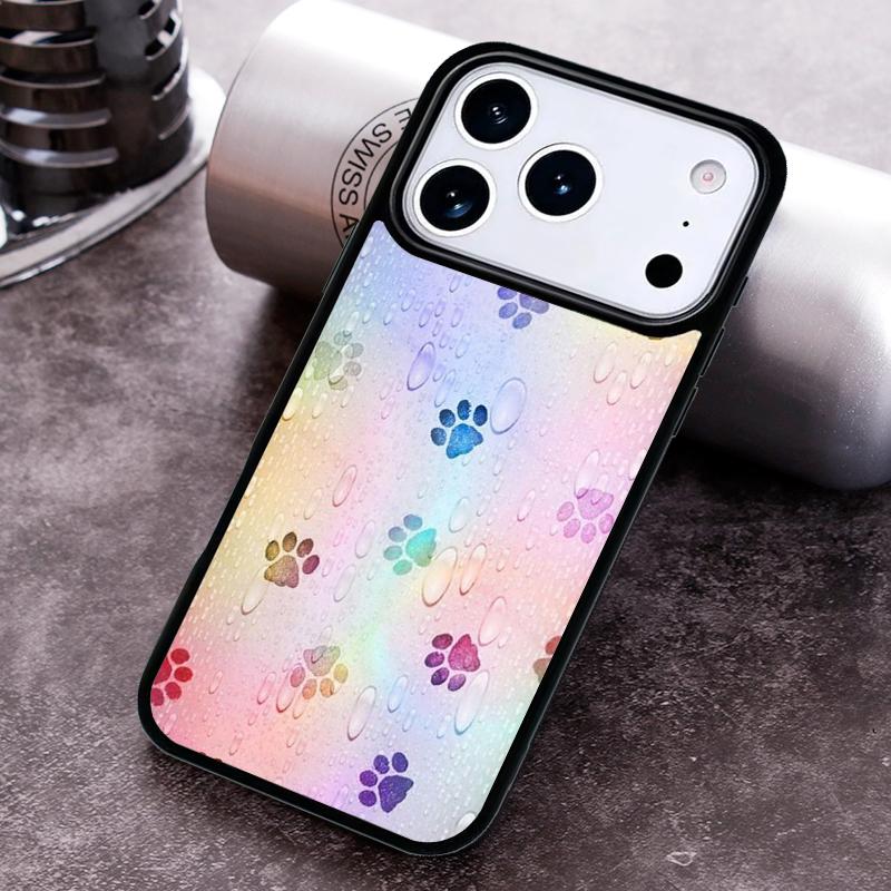

Paws Paw Pattern Cute Dog Cat Phone Case for iPhone 17 16 15 Pro Max Air 14 13 12 11 Plus Shockproof Capa Cover iPhone 11 Pro Max