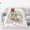 The Rose of Versailles Blanket, Fluffy Flannel Blanket, Stylish All-Season Washable Throw Blanket, Warm and Cute, 80"x60