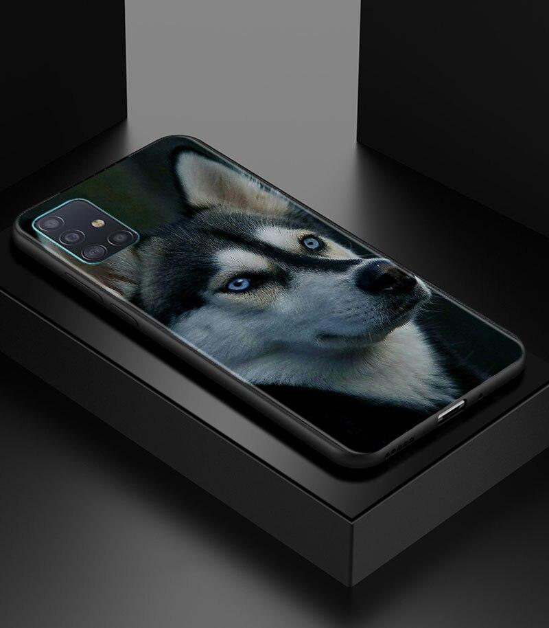 Alaskan Husky Dog Cute Puppy Phone Case for Samsung Galaxy A51 A71 A21S A12 A11 A31 A52 A41 A32 A72 A02S A01 5G Silicon Cover