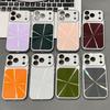 Solid Color Laser Phone Case For iPhone 17 16 15 14 Pro Max Large Window Shockproof Hard Bumper Back Cover