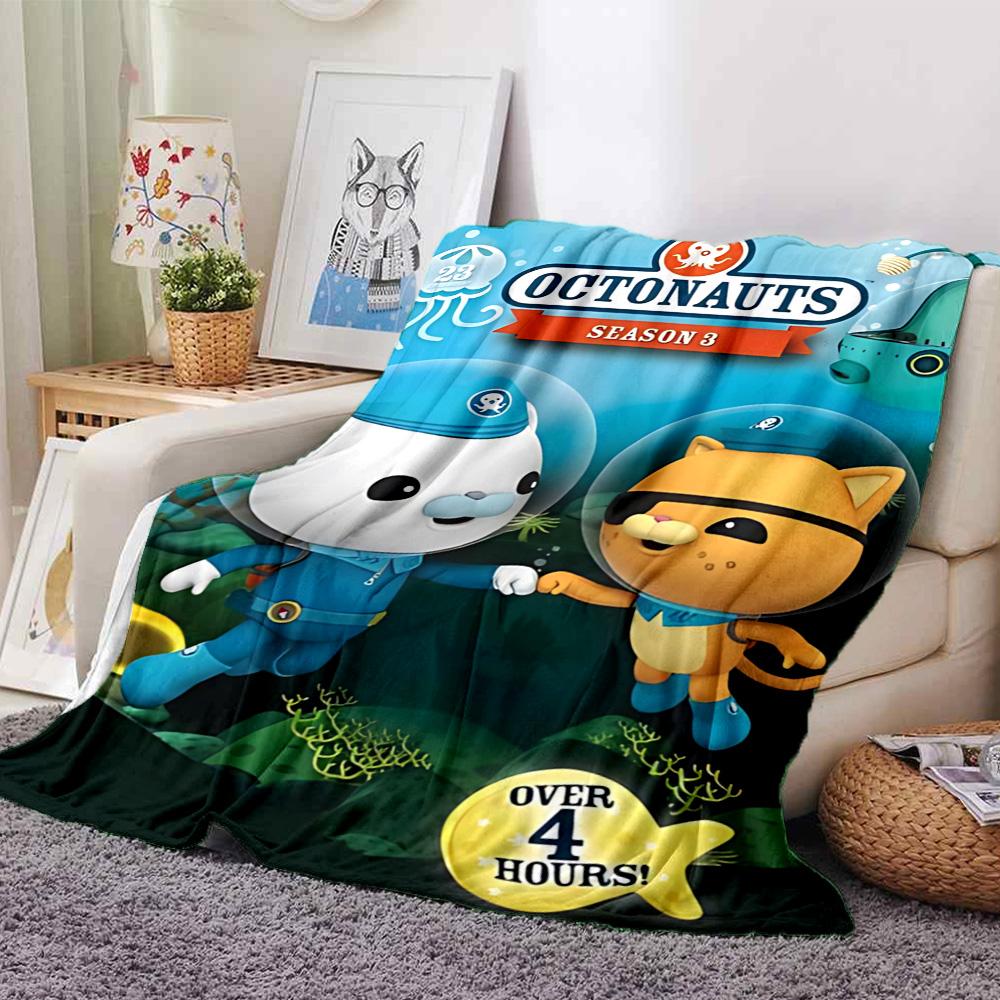 1pc Octonauts Adventure Quest flannel Blanket for Super Soft Cute Comfort Blanket for Travel Bedding Couch Sofa Blanket Y73016
