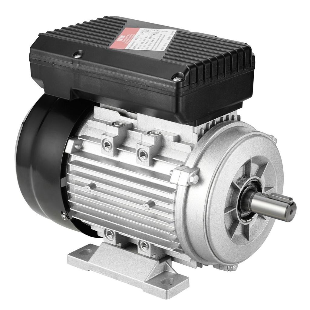 0.55KW Electric Motor 1400RPM AC 220~240V 4.5A 1-Phase 19mm Keyed Shaft