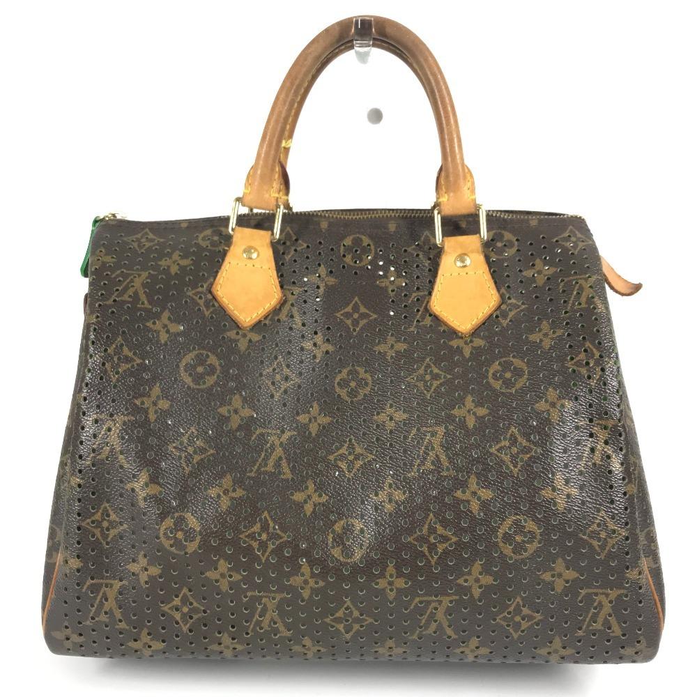 Louis Vuitton M95181 MonogramPerfo Speedy30 Tote Bag Hand Bag Green/Brown
