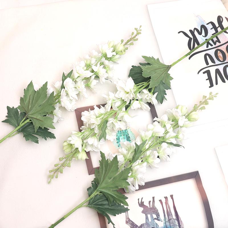 75cm Dlouhý Větvičník Hyacint Umělá Květina Krásný Ostrožka Hedvábná Umělá Květina Svatba Domov Zahrada Dekor fleur artificielles