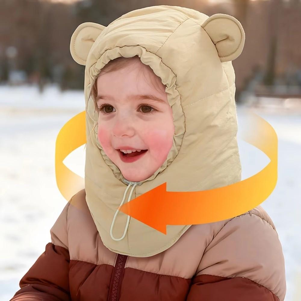Thickened Kids Winter Hats Windproof Balaclavas Hats Scarf Set  Outdoor