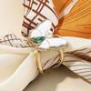 Rhinestone Butterfly Scarf Ring Women T-shirt Tie Clip Shawl Silk Scarves Ring