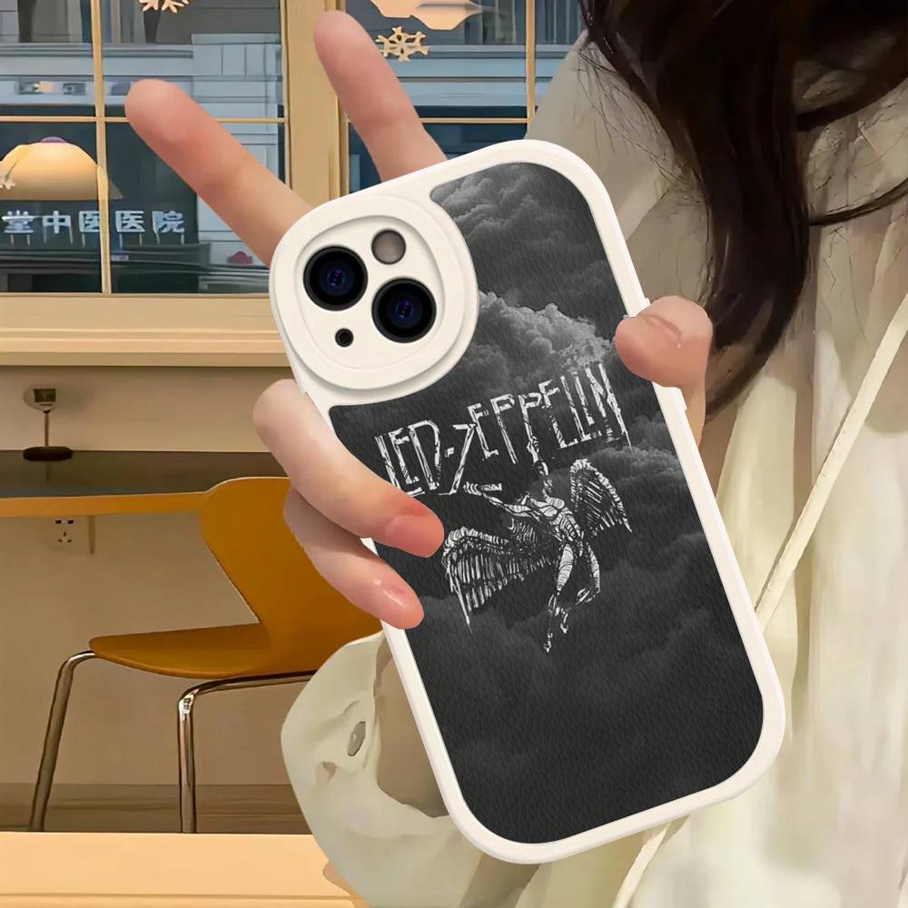 Rock Band L-Led Zeppelin For IPhone 16 15 14 16E 13 12 11 Pro Max Plus Phone Leather Case