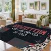 Led Zeppelin Design Crystal Velvet Rug Soft Decorative Mat for Bedroom Entrance