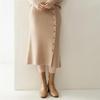 2025 Autumn/Winter Women's Cashmere Sweater & Slimming Knit Midi A-Line Skirt Set