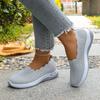 Women Shoes Orthopedic Knit Walking Shoes Breathable Slip-On Loafers Soft Non-Slip Wedge Sneakers Comfortable Casual Footwear