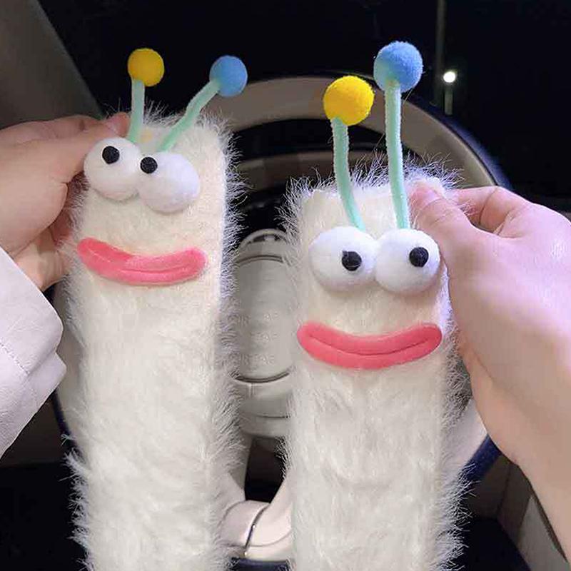 1 Paar Grappige Monstersokken Meisjes Herfst Winter Warm Koraal Fleece Vloersokken Koppel Slaapsokken Pluizige Sokken Leuke Sokken Cadeaus