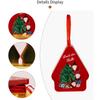 Tinplate Present Box with Handle and Polygon Design Featuring Festive Cartoon Print for Christmas Storage and Decor Use