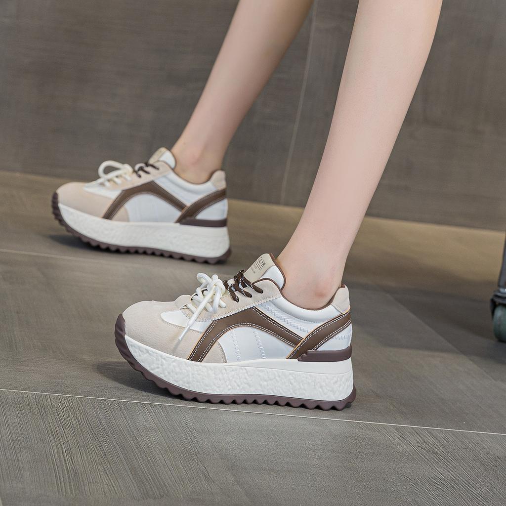 Inner height increase small Forrest Gump shoes women's shoes autumn 2025 new thick-soled casual lightweight sports dad shoes women