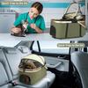 Double Pet Stroller For Dogs Cats Foldable Travel Carriage Detachable Carriers Safety Belts 4 Lockable Wheels Heavy Duty Load