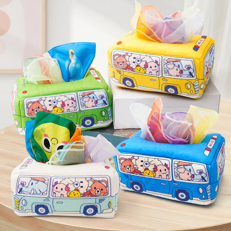 Baby Draw Paper Towel Tearing Tissue Box Baby Puzzle Early Education Montessori Children Cloth Toys