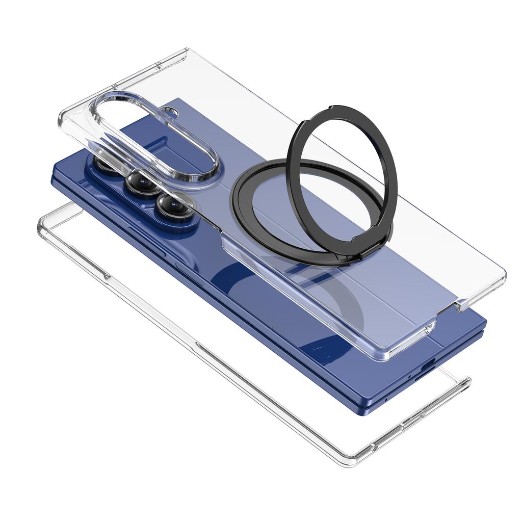 For Samsung Galaxy Z Fold 7 6 8 Ultra Case Protective Clear For Magsafe Holder Anti-Scrach Back Cover