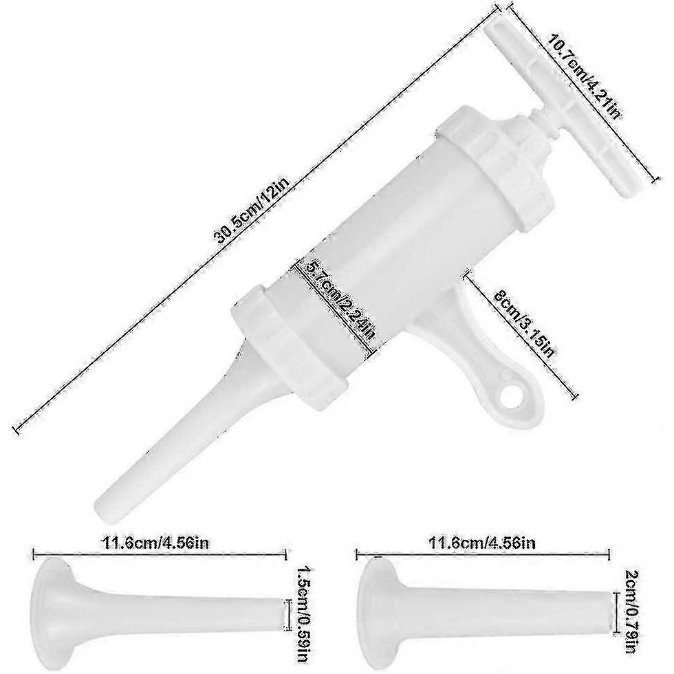 Manual filler 20 mm Ø with 2 sausage cooking funnels