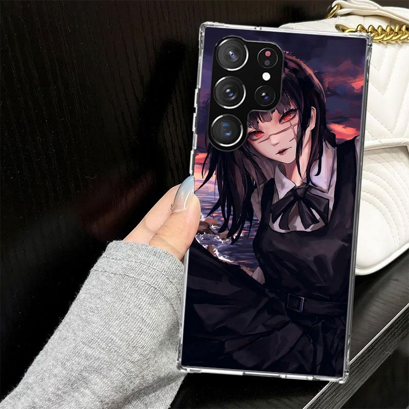 C-Chainsaw Man Yoru War Devil Hülle für Samsung Galaxy S25 S24 S23 S22 Ultra Weiche Handyhülle S25 Edge S21 Plus S20 FE S10 + Bla