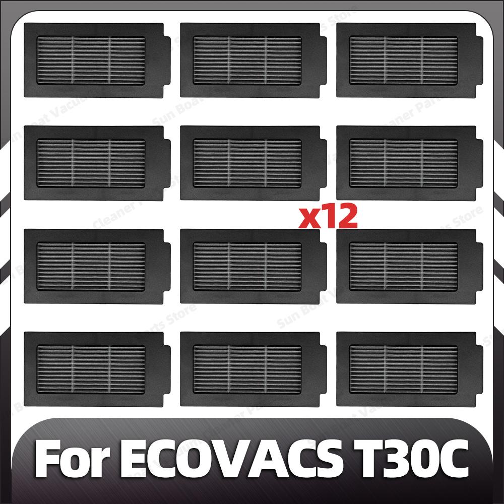 Kompatibel für ECOVACS T30C / T30C OMNI / T30C PRO OMNI Haupt- Seitenbürste Filter Mopp-Pad Staubbeutel Ersatzteile Zubehör