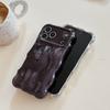 Luxury Wavy 3D Meteorite Plating Soft Case for iPhone 12 13 14 15 16 17 Pro Max Anti-Fall Full Protection Glitter Glossy Cover