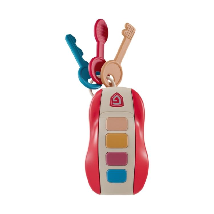 

Toddler Music Car Key Teether Toy with Realistic Sound Effects Pretend Play Driving Experience Cognitive Development Toy червоний