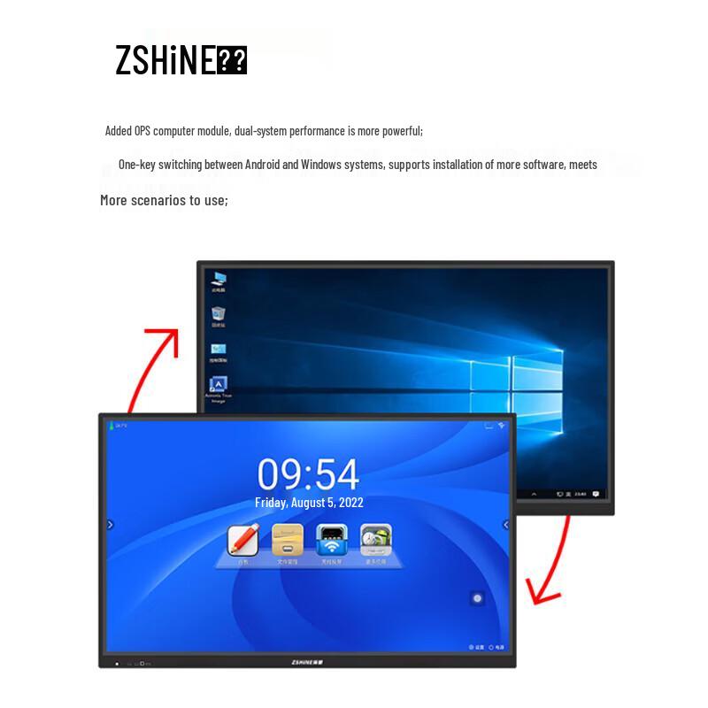 Zexian ZX-C Series I5 Dual System Interactive Conference Flat Panel