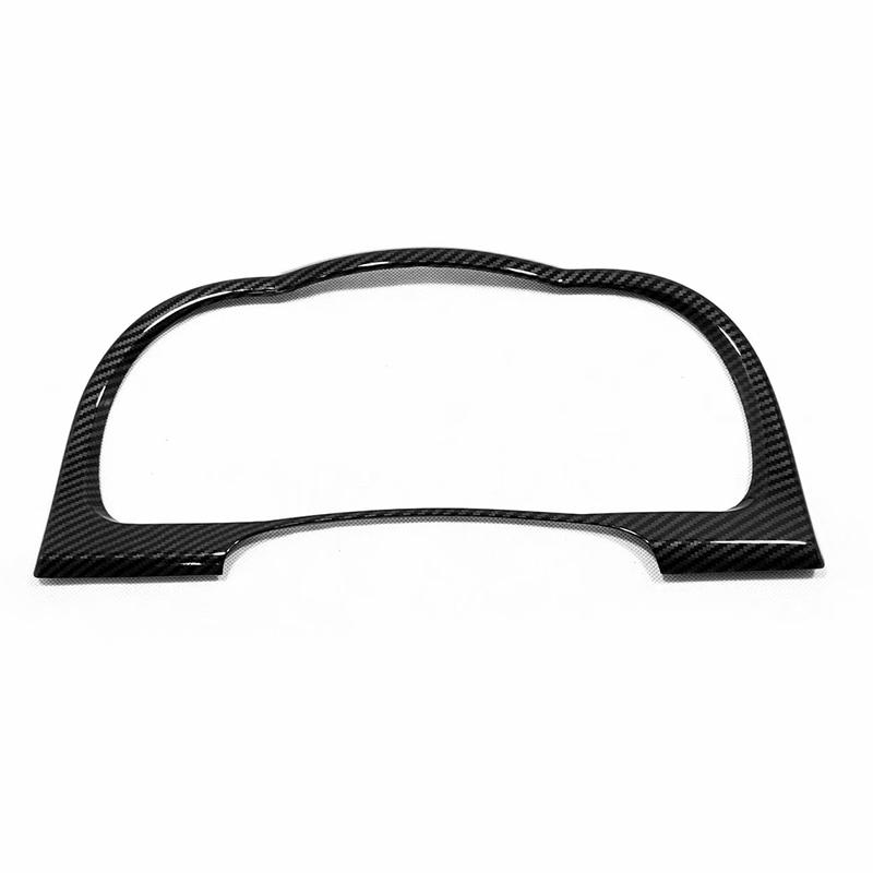 For Toyota Highlander 2015- Car Styling Carbon Fiber Interior Dashboard Instrument Panel Screen Frame Cover Trim Decoration