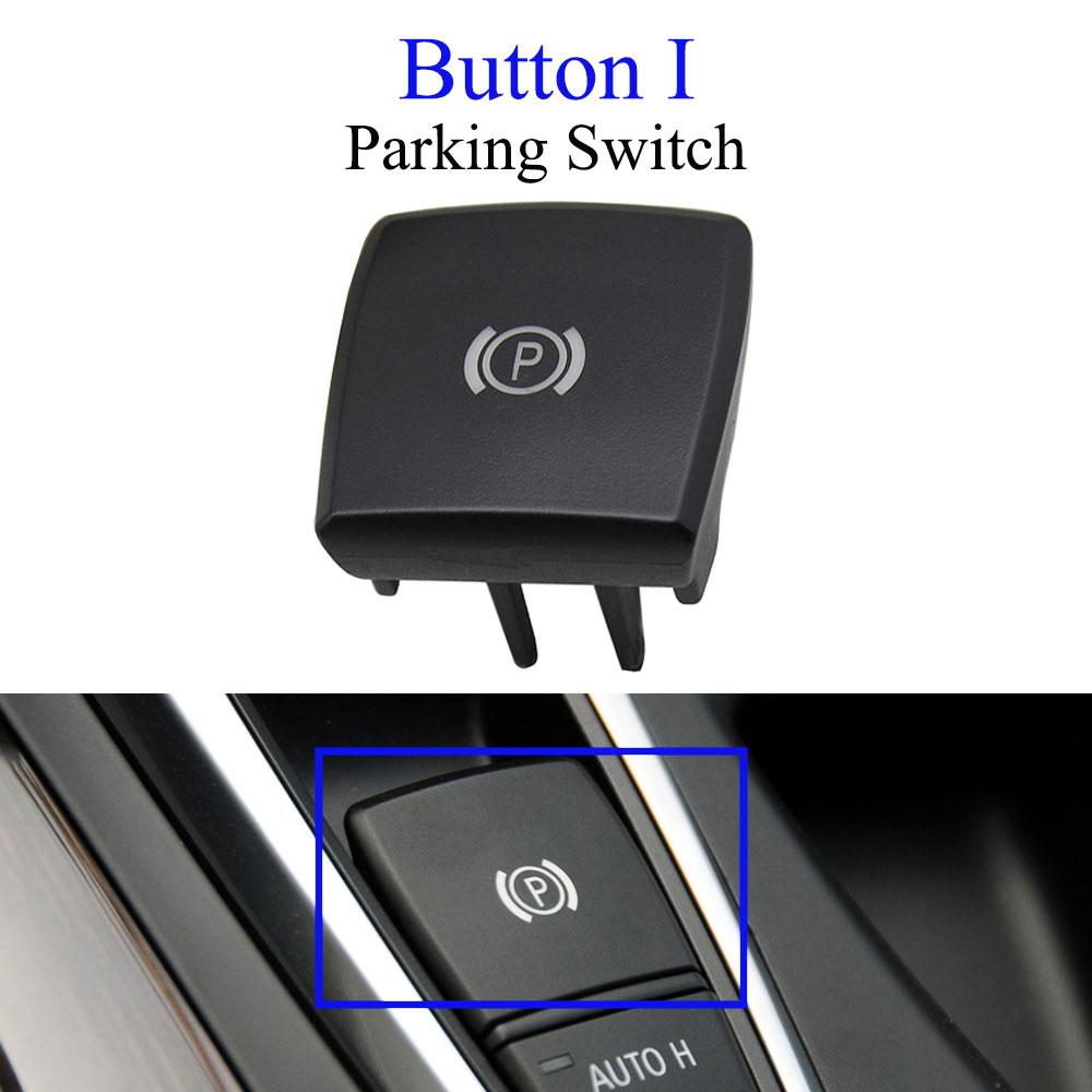 For BMW X5 X6 E70 E71 Car Dashboard Keys AUTO Radar Sensor Rear Cover Parking Trunk Switch Start Stop Button AC Vent Slider