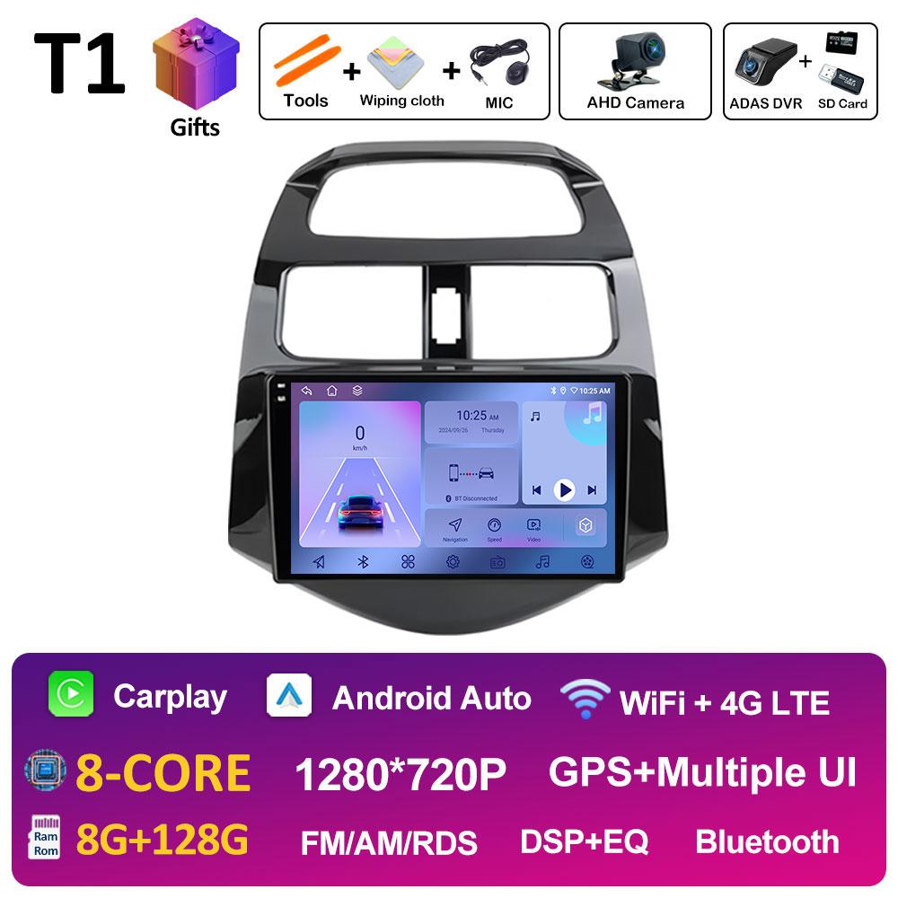 Android 14 Car Video For Chevrolet Spark Beat Matiz Creative 2010 2011 2012 2013 2014 Radio Player GPS Navigation Auto Tools 4G