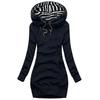 Maglione con Cappuccio Moda Donna Autunno e Inverno Manica Lunga Felpa con Cappuccio Tinta Unita Slim Fit Pullover Felpa Taglia Plus
