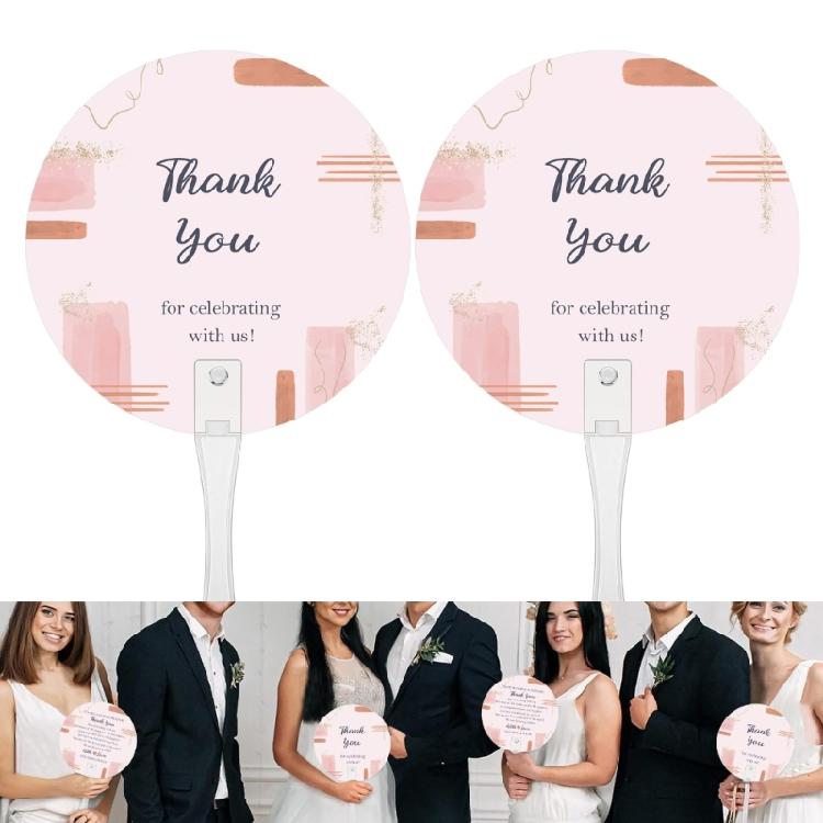 Pack Of 10 Colorful Wedding Fans For Guests Perfect For Adding Charm To Ceremonies And Parties