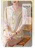 Mom's Spring Seven-Sleeve Cardigan: New 2026 Chinese National Style Round Neck Shirt for Middle-Aged & Elderly Women