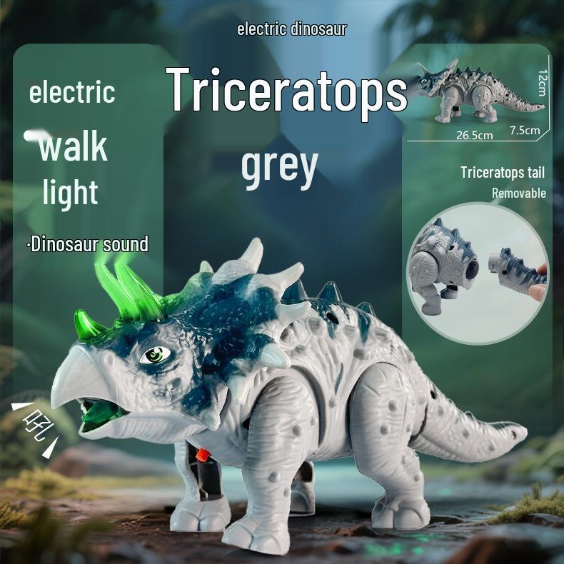 Kids' Electronic T-Rex Dinosaur Toy with Lights, Sound, and Walking Motion - Perfect Gift for Boys