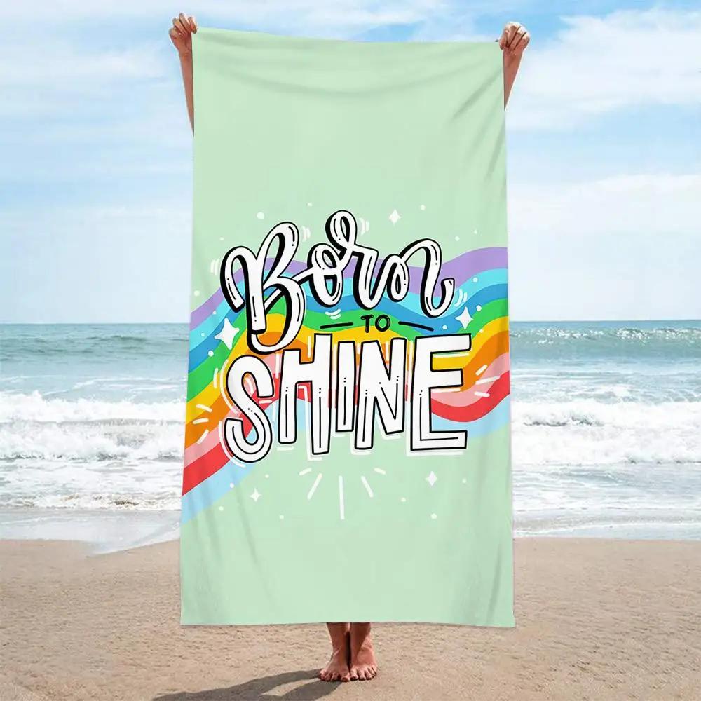 

1pcs Queen and King beach towels, ultra-fine fiber quick drying absorbent large beach towels, beach vacation W30*H60(CM)