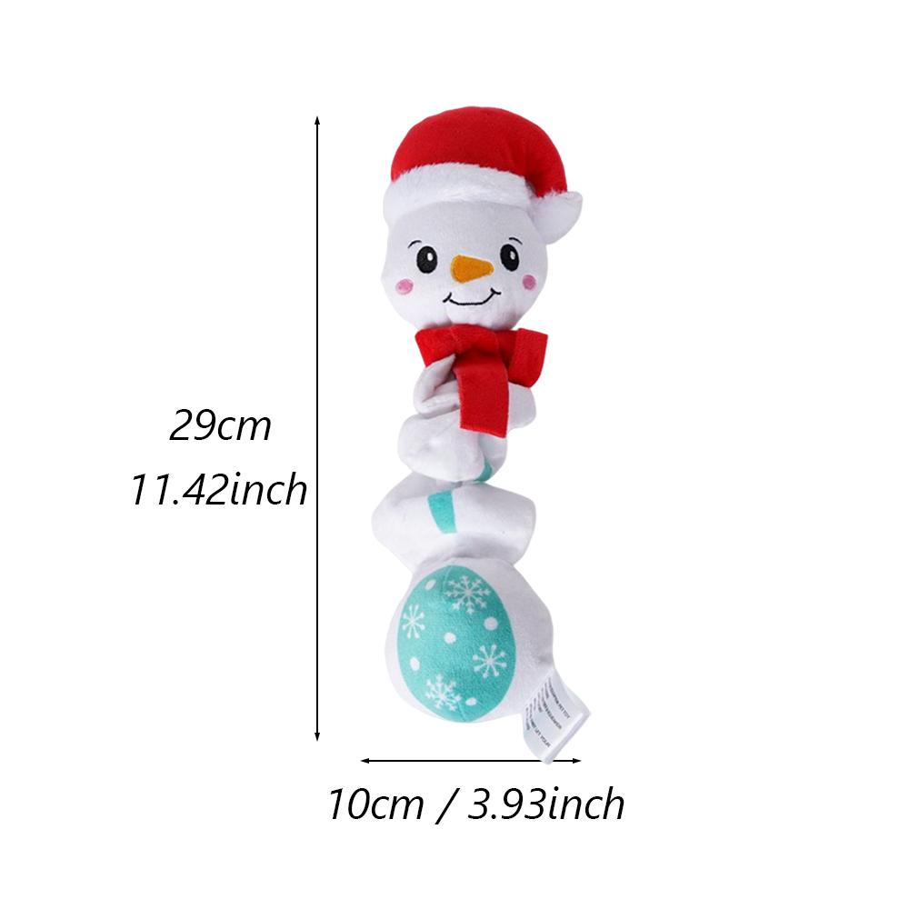 Christmas Squeak Pet Toy for Small Medium Dogs Plush Chew Puppy Big Dog Playing Accompanying Dolls Teeth Cleaning mascotas Toys