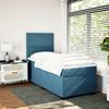 Maison Exclusive - Sommier à lattes de lit avec matelas bleu 90x190 cm velours